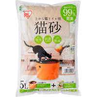 猫砂 上から猫トイレ用砂 5L 4袋