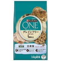ピュリナワン グレインフリー 白身魚 1.6kg（小分け400g×4袋）3袋 キャットフード ドライ