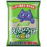 猫砂 クリーンケア えんどう豆の猫砂6L 無香 5袋 アース・ペット