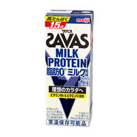SAVAS（ザバス） ミルクプロテイン 脂肪0 ミルク風味 1セット（1本（200ml）×48）　明治　プロテインドリンク