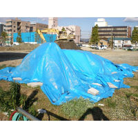 萩原工業 萩原 薄手ブルーシート ハトメピッチ90cm 1.8m×2.7m 70501139620018027 1枚