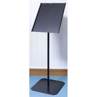 林製作所 アクリルカバー付き案内板上下伸縮タイプ ブラック YS-J07 1台