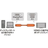 サンワサプライ DisplayPort-HDMI変換ケーブル HDR対応 1m KC-DPHDRA10 1本