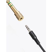 サンワサプライ 3.5mmステレオミニプラグ-6.3mmステレオ標準プラグ変換アダプタ MM-SPKB2 1個