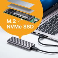 サンワサプライ M.2 PCIe/NVMe SSDケース USB-CVNVM1 1個