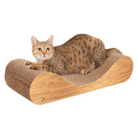 ミュー（mju：） ガリガリソファ スクラッチャー インテリア ティーブラウン＆ミルベージュー レギュラーサイズ 1個 エイムクリエイ