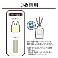 サワデー香るスティック グランパルファム広い空間に大きめサイズ芳香剤部屋用パルファムブラン詰め替え用140mlルームフレグランス1セット3個小林製薬