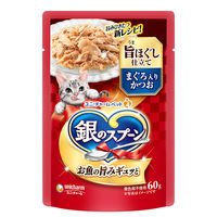 銀のスプーン 旨ほぐし仕立て まぐろ入りかつお 60g 16袋 キャットフード ウェット パウチ