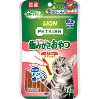 ペットキッス ネコちゃんの歯みがきおやつ まぐろ味 国産 7本入 3袋 キャットフード オーラルケア
