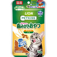 ペットキッス ネコちゃんの歯みがきおやつ チキン味 プチ 国産 14g 6袋 キャットフード オーラルケア