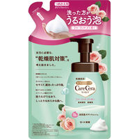 ケアセラ 泡の高保湿ボディウォッシュ フルーティローズの香り 詰め替え 385mL 2個 ロート製薬