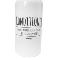 ポンプボトル ディスペンサー ラウンド コンディショナー 600ml リビング