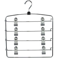 アニマーレ すべらないスカートハンガー 4段 シルバー 1個 サワフジ