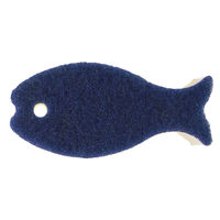 おさかなスポンジ ネイビー 1セット（3個） マーナ