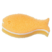 おさかなスポンジ イエロー 1セット（3個） マーナ