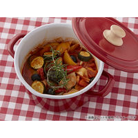 ハニーウェア （Honey Ware） ホーロー 鍋 キャセロール 18cm IH対応 ライトグレー CTN-18W.LG 富士ホーロー