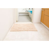 スウスウ（SUSU） 抗菌ストロングW マイクロファイバー バスマット L 50×80cm ペールアプリコット 山崎産業