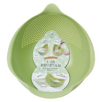 トリの水切りボウル Mサイズ グリーン 1個 MARNA マーナ