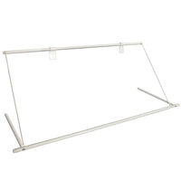 エアコンハンガー 室内物干し 簡単設置 部屋干し ホワイト 1個 平安伸銅工業