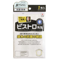 ビストロ先生 銀糸の抗菌の物語 菌の繁殖を抑える抗菌・防臭ふきん 1セット（1枚×2）サンベルム