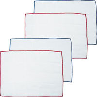 ビストロ先生 綿ガーゼふきん 台ふきん 食器ふきん のり付け加工なし 2枚入 1セット（1パック×2）サンベルム