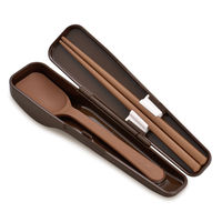 サーモス（THERMOS） スプーン・ハシセット ブラウン 弁当用カトラリー CPE-001 BW