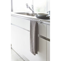 タオルハンガー プレート ホワイト 1個 山崎実業 キッチン収納