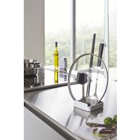 お玉＆鍋蓋スタンド プレート ホワイト 1個 山崎実業