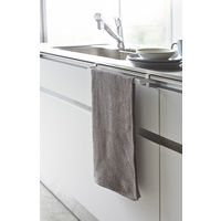 タオルハンガー プレート ワイド ホワイト 1個 山崎実業 キッチン収納