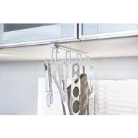 戸棚下キッチンツールフック プレート ホワイト 1個 山崎実業 キッチン収納