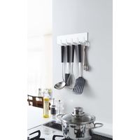 マグネット キッチンツールフック プレート ホワイト 1個 山崎実業 キッチン収納