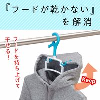 らくらく 速乾 パーカー対応 洗濯ハンガー 1個 レック(W-474)