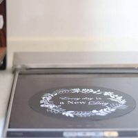 IHマット 薄いSOFTタイプ 直径約21cm リースブラック 1枚 東洋アルミエコープロダクツ