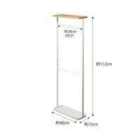 tower（タワー） 天板付き引っ掛け傘立て ホワイト 1台 山崎実業