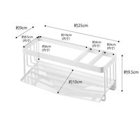 tower（タワー） 水が流れるスポンジ&ボトルホルダー ホワイト 1個 山崎実業 キッチン収納