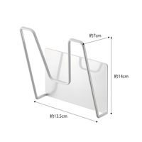 tower（タワー） マグネット鍋蓋ホルダー ホワイト 1個 山崎実業 キッチン収納