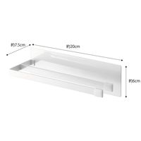 tower（タワー） マグネット布巾ハンガー スリム ホワイト 1個 山崎実業 キッチン収納