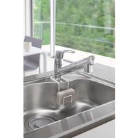 tower（タワー） 蛇口にかけるスポンジホルダー ホワイト 1個 山崎実業 キッチン収納