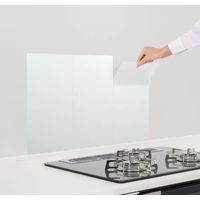 キッチン壁用 汚れ防止シート 45×25cm 透明 3枚入 1セット（1個×3）東洋アルミエコープロダクツ