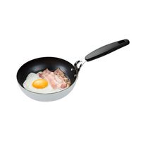 ちびパン ぷちパン フライパン 16cm ガラス蓋付き フッ素加工 IH・ガス火対応 グレー 1個 ベストコ