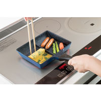 ひるもぐ 仕切パン 2品同時に調理 お弁当作り 卵焼き器 33.9×19.8×6.5cm IH対応 1個 和平フレイズ