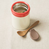 スープジャーのためのランチスプーン ブラウン 1本 マーナ ランチグッズ お弁当箱グッズ