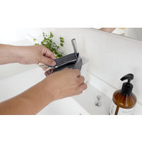 蛇口まわりの水垢落とし ダスター 水だけで汚れすっきり グレー 1枚 マーナ