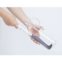 マイボトル・水筒洗い コップ洗い ロング 水だけで汚れすっきり グレー 1本 マーナ