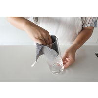 水垢とり ダスター クロス 水だけで汚れすっきり グレー 1枚 マーナ