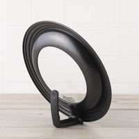 フライパンカバー ふた 18～22cm対応 窓付 スタンド式 アルミ製 フッ素樹脂加工 KAI 貝印