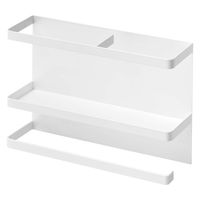 tower（タワー） マグネットキッチンペーパー＆ラップホルダー ホワイト 1個 山崎実業