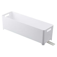 tower（タワー） スリム水切りバスケット ロング ホワイト 1個 山崎実業