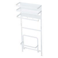 tower（タワー） 洗濯機横マグネット収納ラック ホワイト 1個 山崎実業 【送料無料】