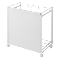 tower（タワー） 目隠し分別ダストワゴン 3分別 ホワイト 1個 山崎実業 【送料無料】